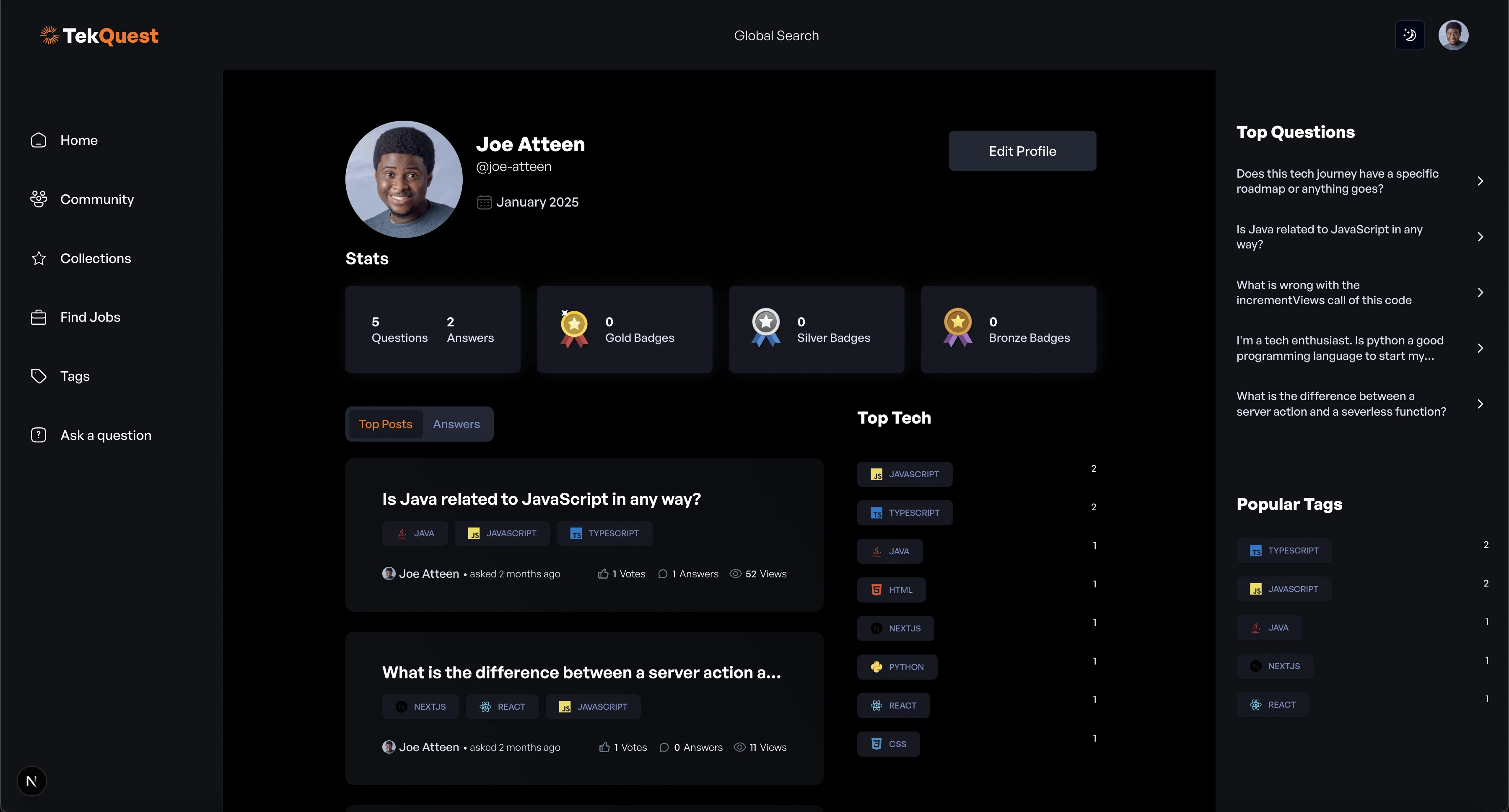 User Profile